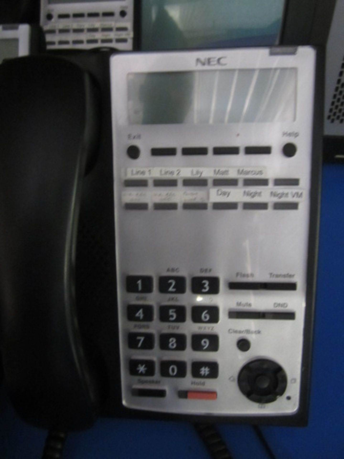 4 x NEC IP4WW-12TXH digital display telephone handsets - Image 2 of 2