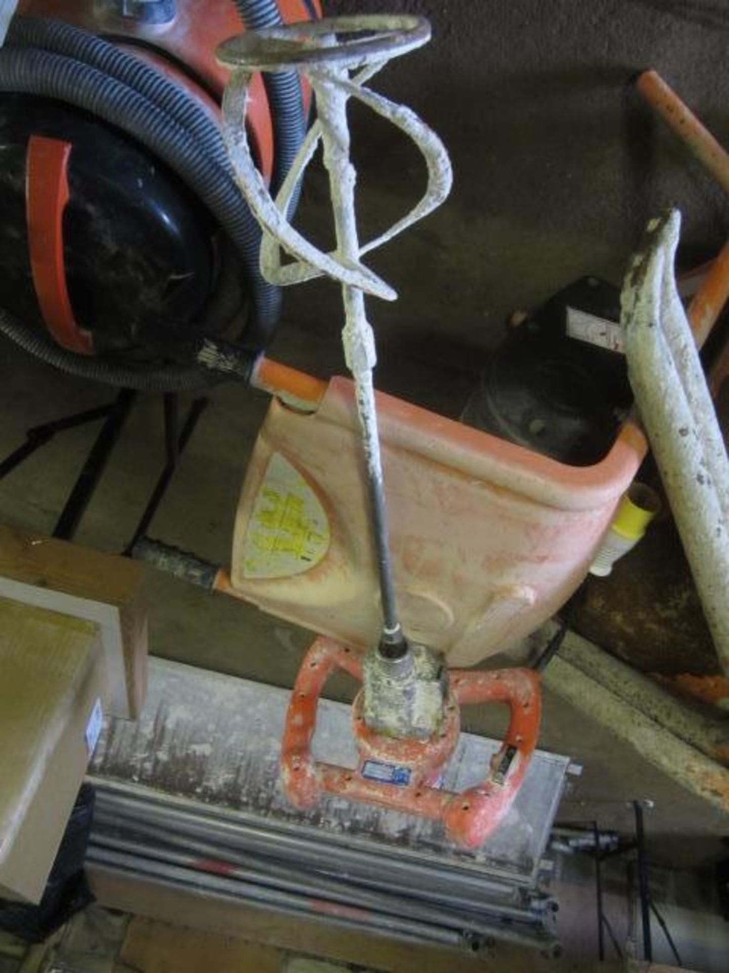 Vitrex paddle mixer, Cement mixer with stand (spares or repairs), assorted handtools including - Image 3 of 5