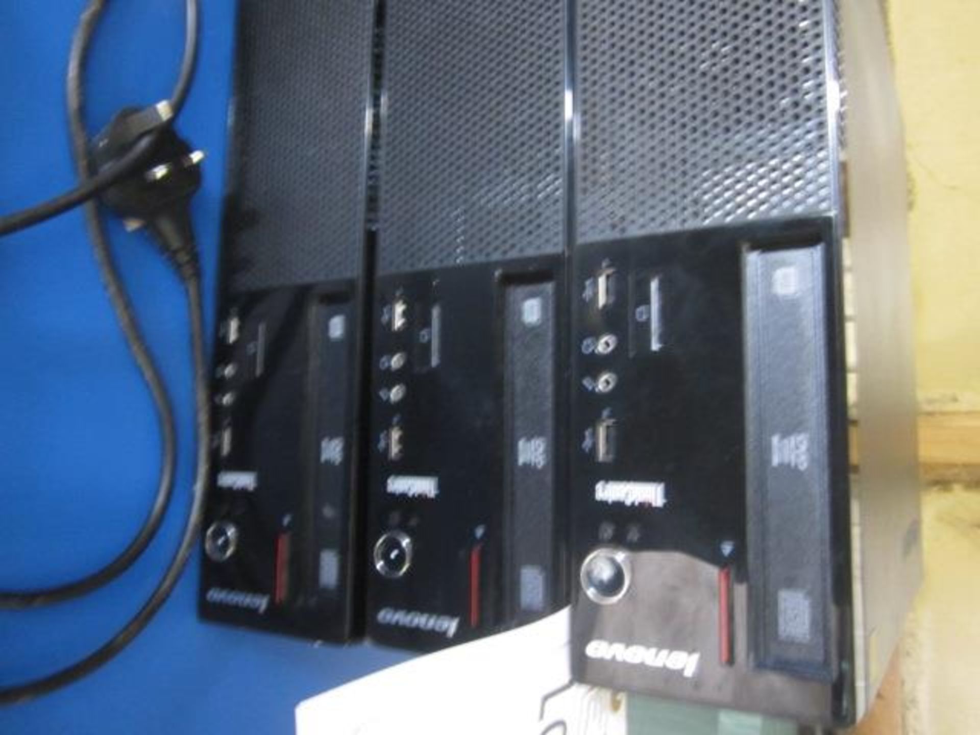 3 x Lenovo Thinkcentre computer bases, HP Proliant micro server Gen 8 - Image 2 of 3