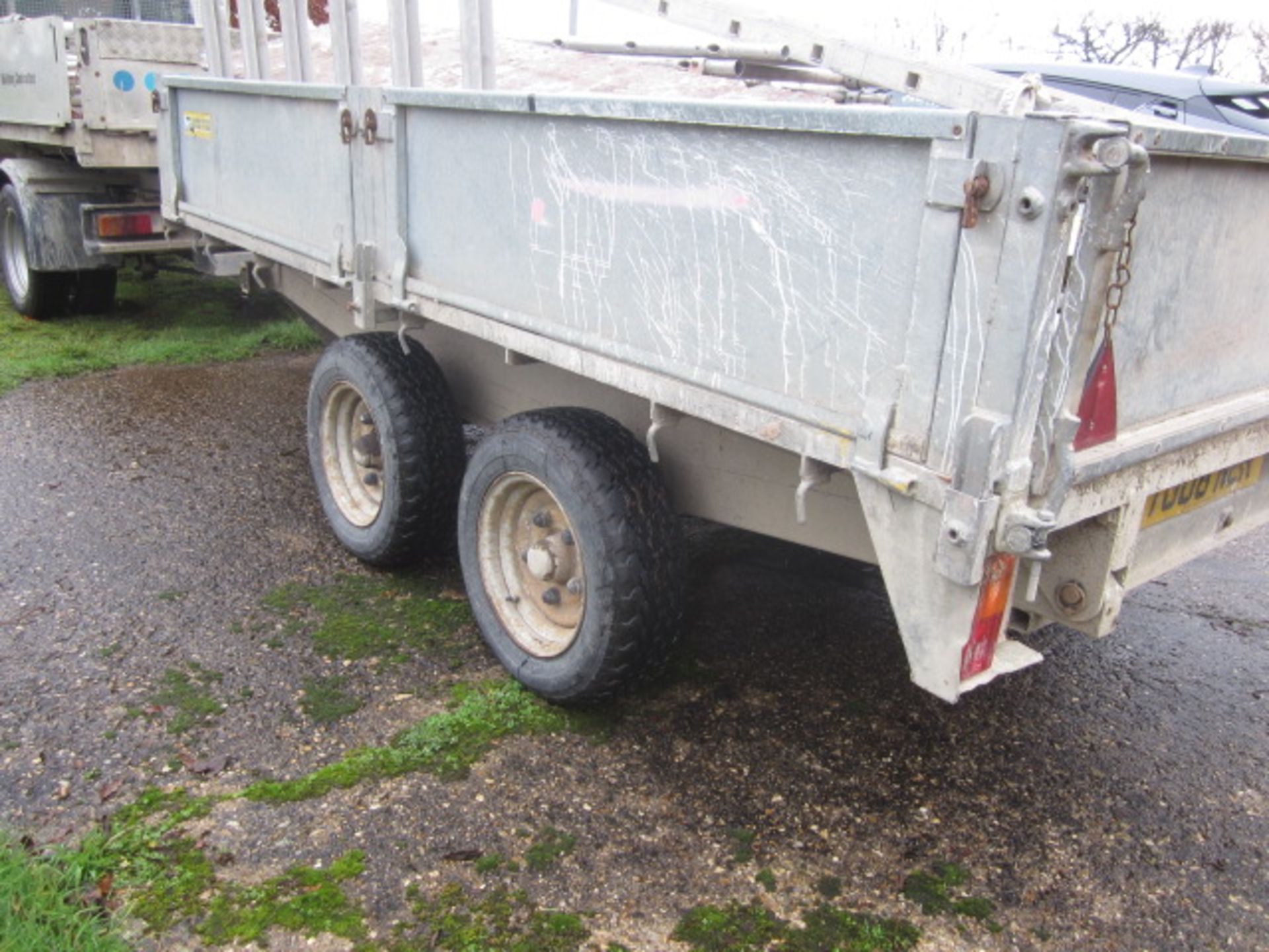 Graham Edwards Trailers Ltd twin axle dropside tipping trailer, model TP106, s/n: 5710 905, gross - Image 4 of 7