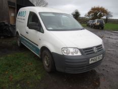 Volkswagen Caddy 69Ps Sdi 2.0D, 70bhp car derived van Registration: PK60 RCX Recorded mileage: