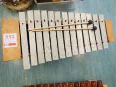 Metal glockenspiel. *(Lot located: Milverton Prep School, Park Street, Attleborough, Nuneaton CV11