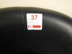 2 black tub chairs. *(Lot located: Milverton Prep School, Park Street, Attleborough, Nuneaton CV11