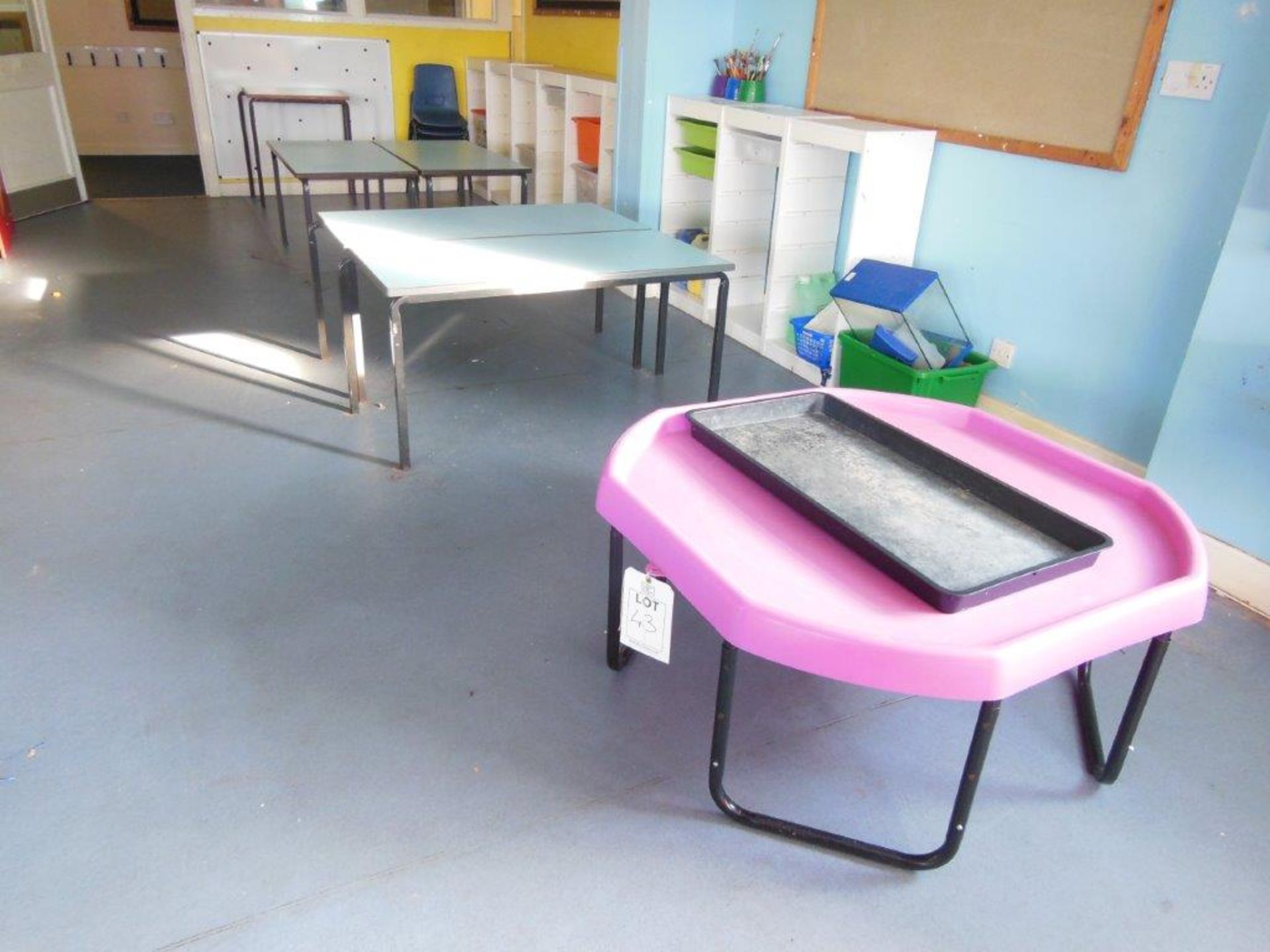 Remaining contents of Pre-school Rooms and Store to include 2 tall bookcases, 2 - 180x120cm wipe - Image 12 of 16