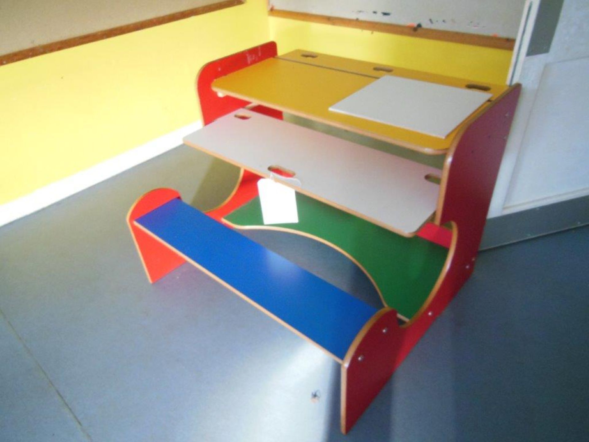 Remaining contents of Pre-school Rooms and Store to include 2 tall bookcases, 2 - 180x120cm wipe - Image 15 of 16