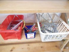 Quantity of musical triangles and sticks in 3 cases. *(Lot located: Milverton Prep School, Park