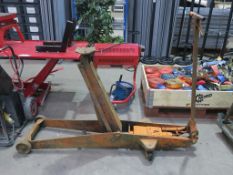 Large Hi Lift Hydraulic Trolley Jack (Spares or Repairs) Please Note there is a £5 plus VAT Lift Out