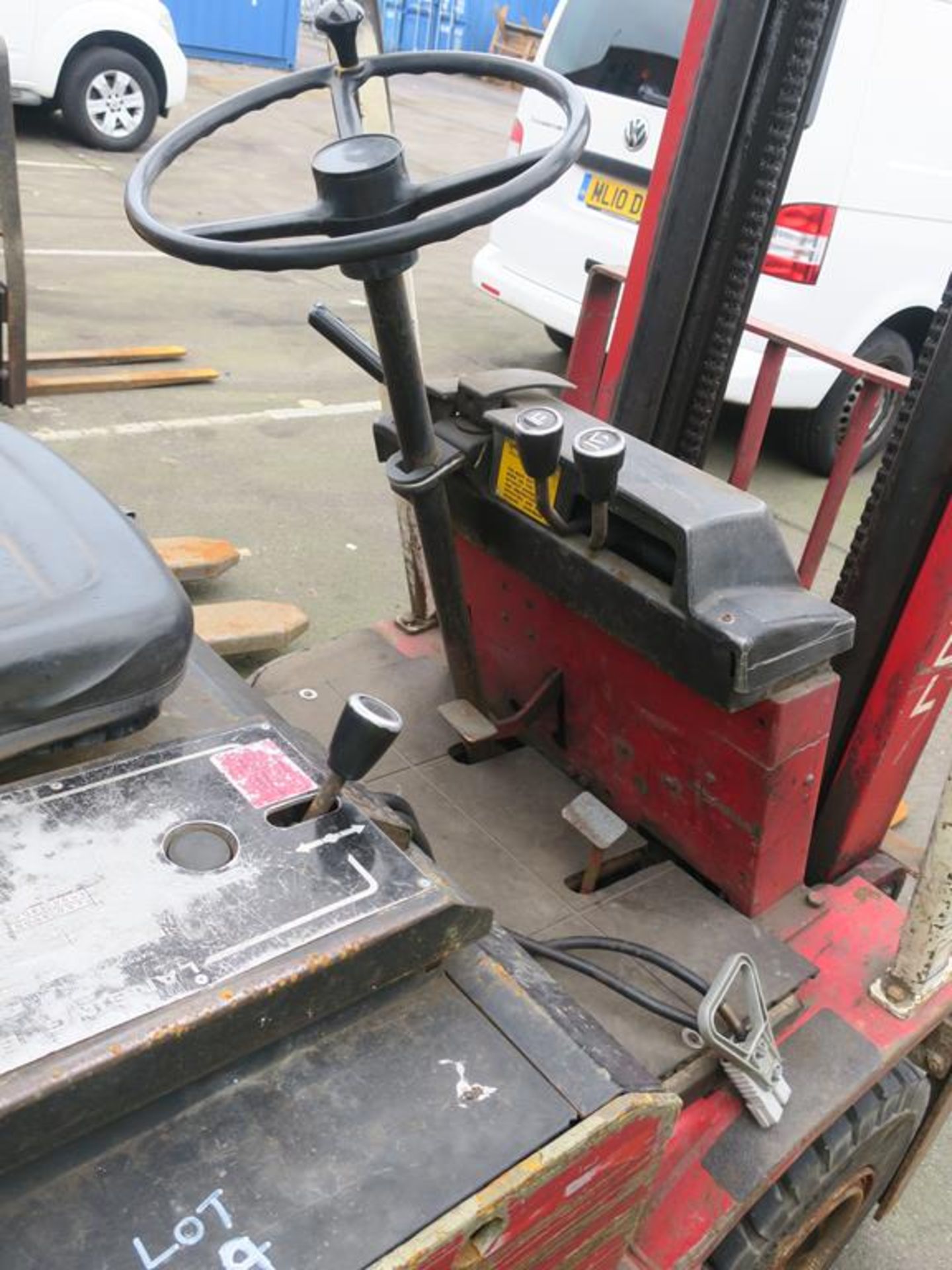 * Lansing Bagnall Electric Forklift with duplex mast, Spiegel automatic charger. Please note Buyer - Image 4 of 9