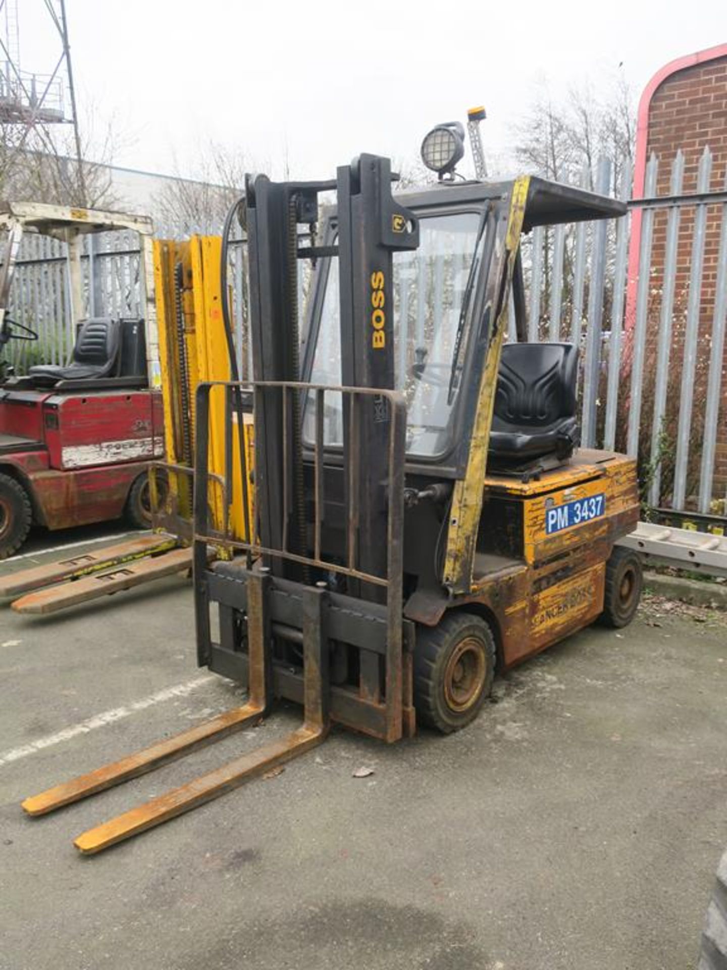 * Lancer Boss KE 16/300 Electric Forklift with duplex mast and side shift, Chloride Spiegel - Image 8 of 10