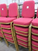 12 x Red Upholstery Chairs