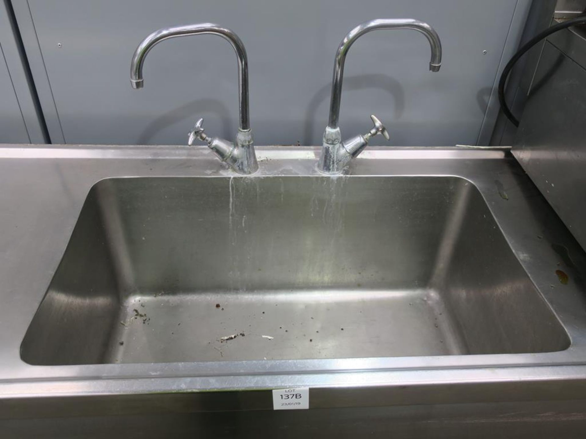 * Stainless Steel Twin Drain Sink - Image 2 of 2
