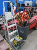 Various Gardening Equipment to include Ladder, Hosepipe etc