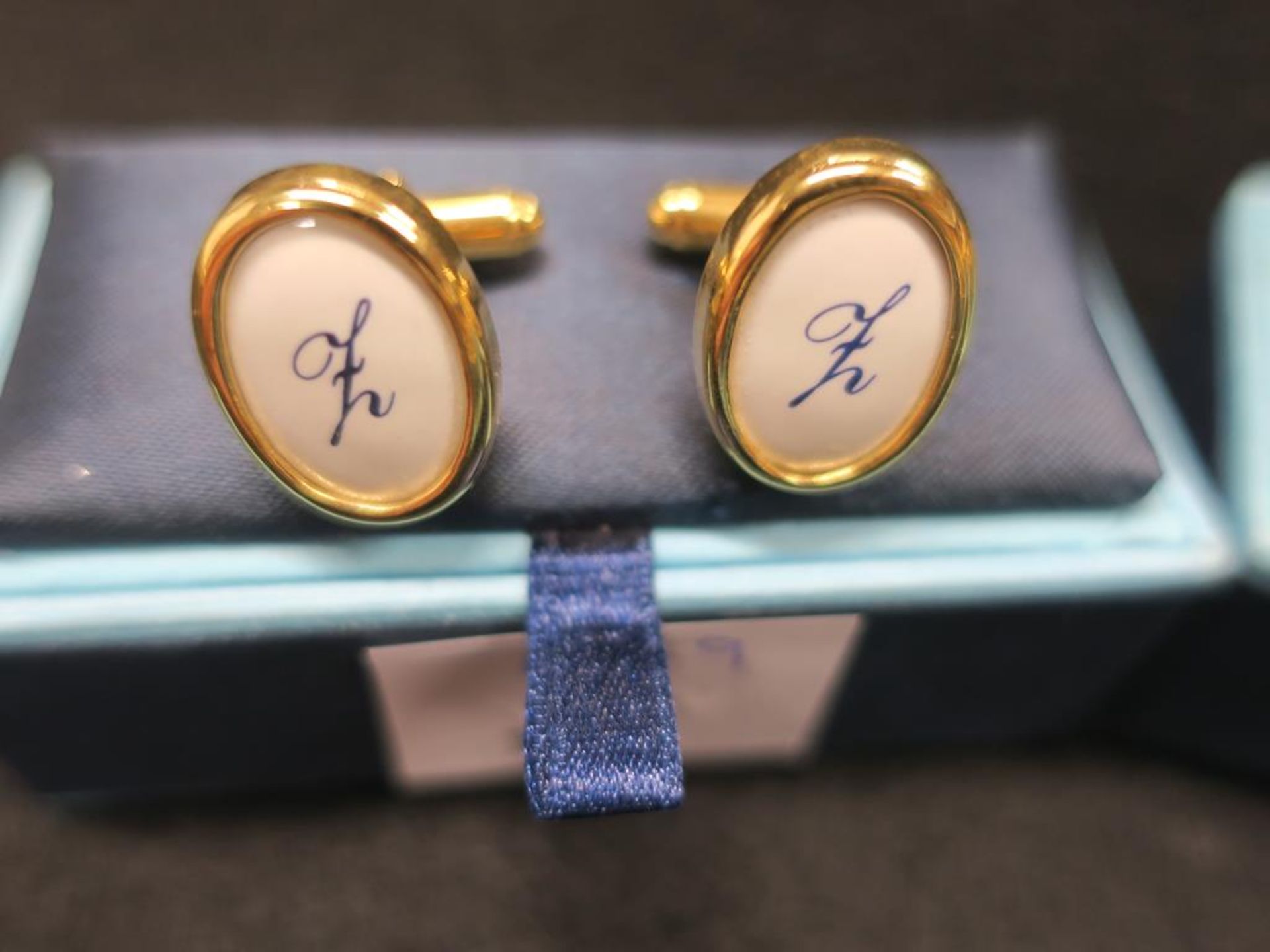 * 9 Pairs of Monogrammed Cuff Links - see photographs (RRP c £200) - Image 2 of 10