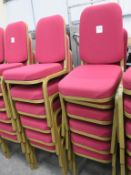 12 x Red Upholstery Chairs