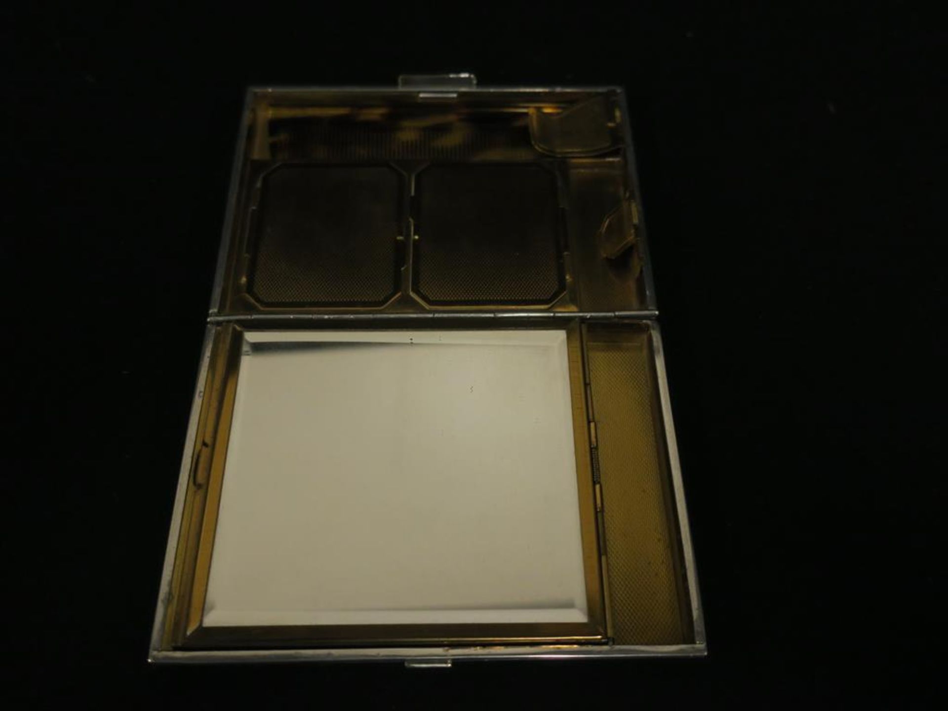 A box to contain Vintage Costume Jewellery including natural stone items, an unusual silk compact, - Image 5 of 8