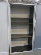 * 2 x Tambour Fronted Filing Cabinets. Please Note there is a £5 plus VAT Lift Out Fee on this lot