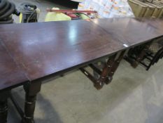 2 x Rectangular Dark Wood Tables