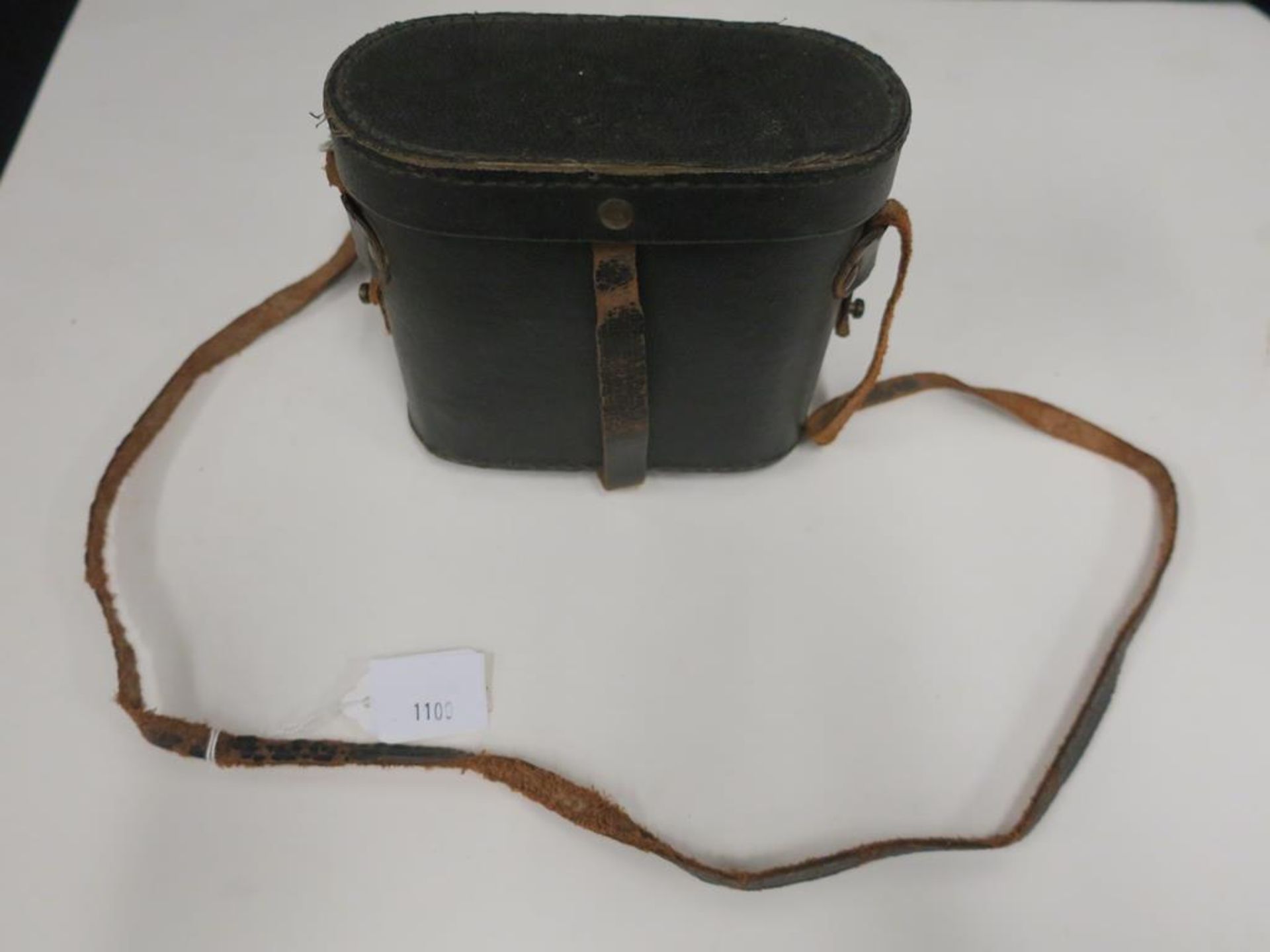 * A Cased pair of Brass Opera Glasses, a Binocular Case, A Purse Mirror and Three Pairs of Ebony - Image 6 of 9