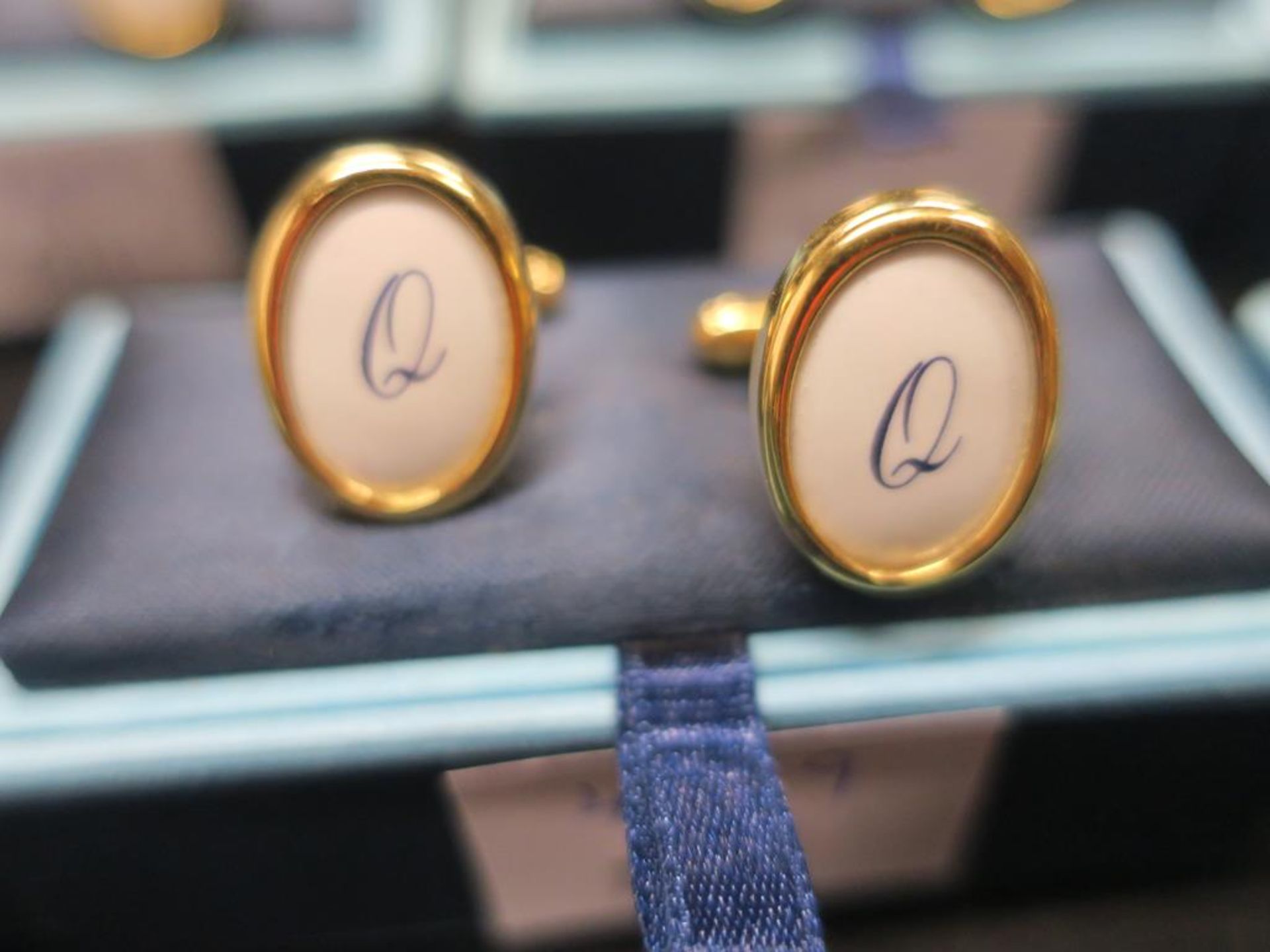 * 9 Pairs of Monogrammed Cuff Links - see photographs (RRP c £200) - Image 7 of 10