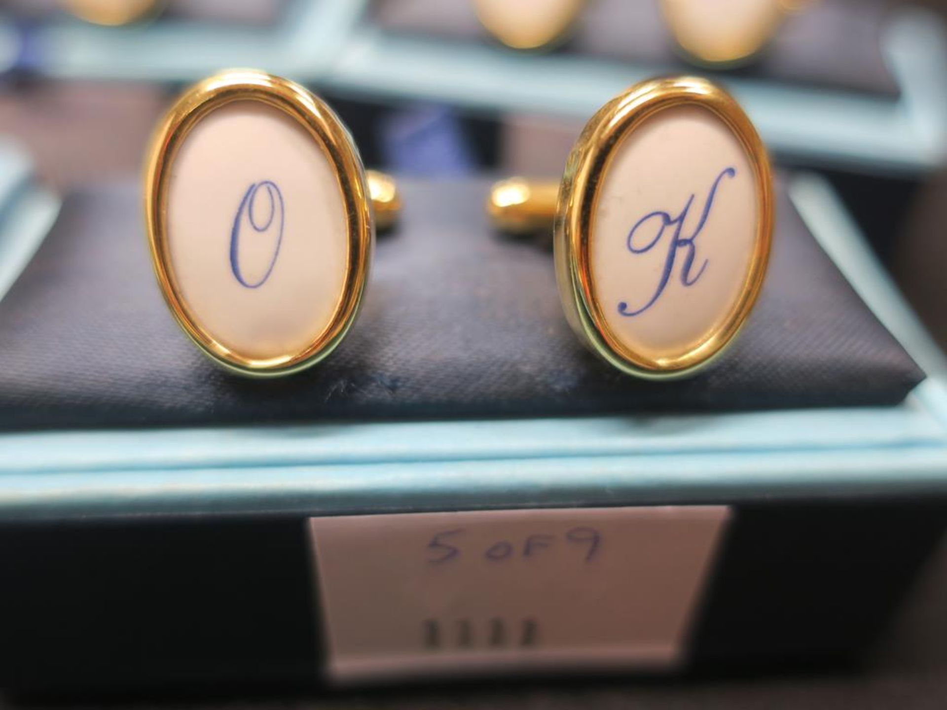 * 9 Pairs of Monogrammed Cuff Links - see photographs (RRP c £200) - Image 8 of 10