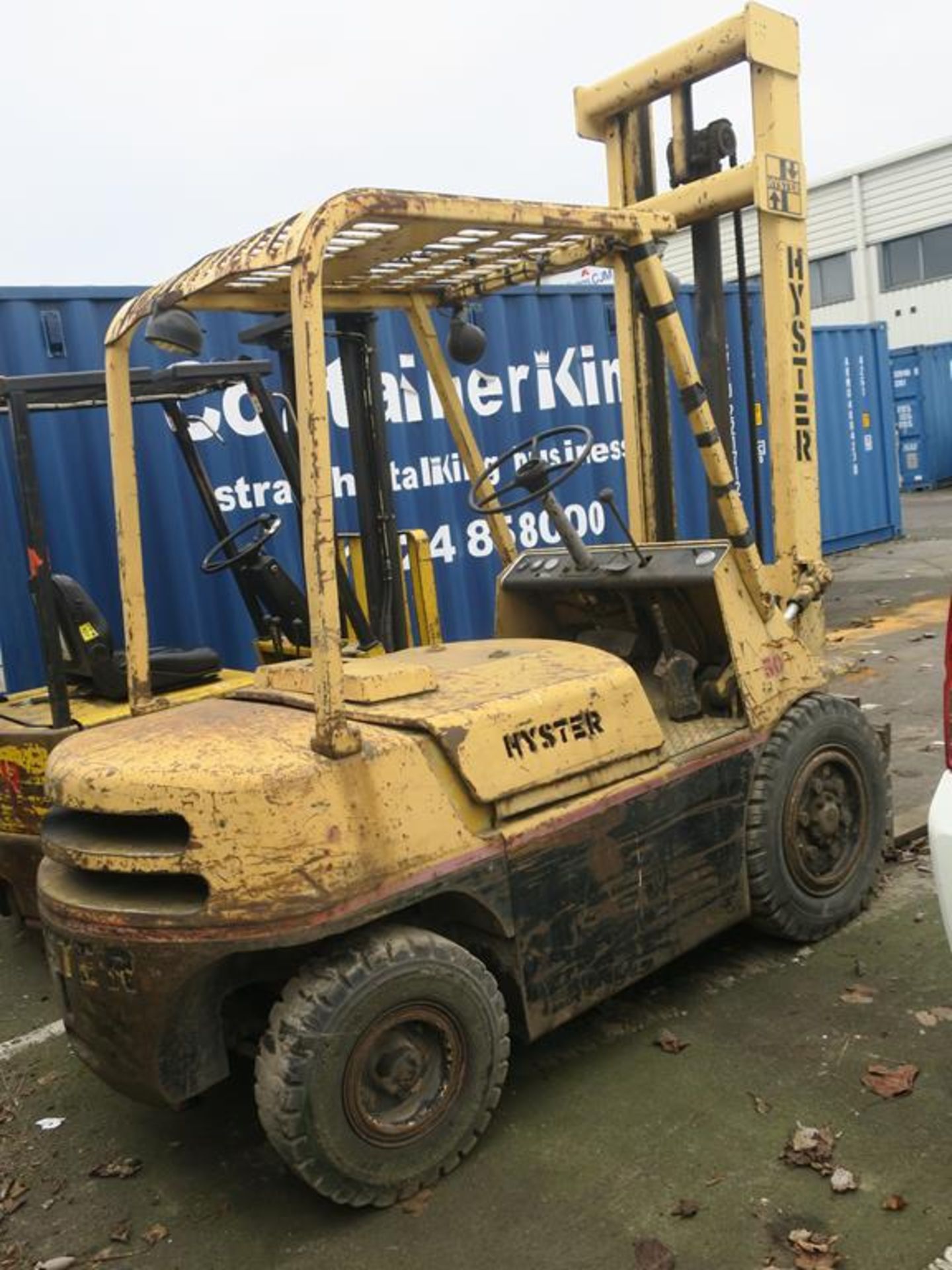 * Hyster 5.0 Diesel Forklift with duplex mast. Please note Buyer to Remove. - Image 3 of 6