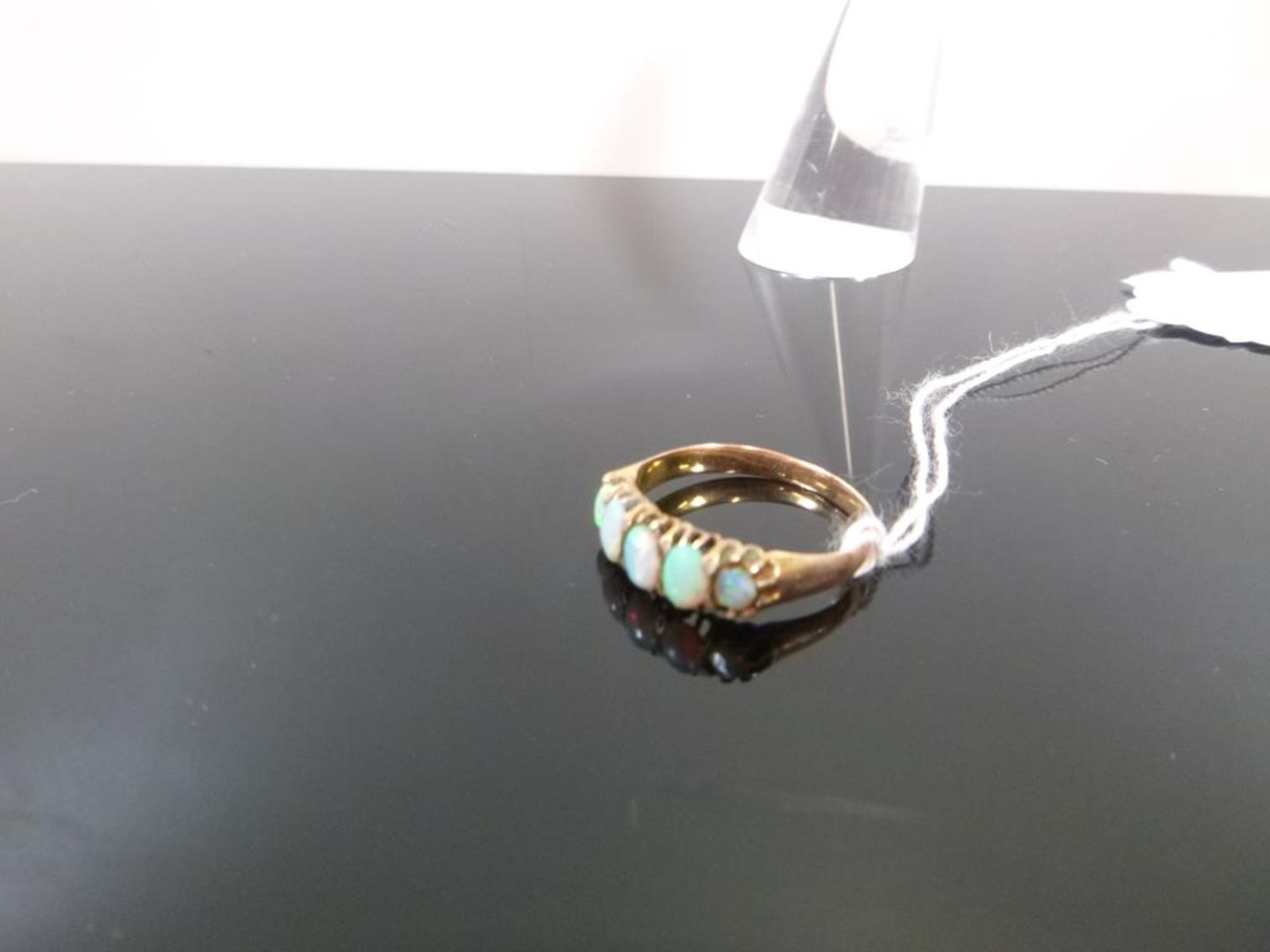 A Victorian Five Stone Opal Ring (tests as Gold) size P 1/2 (est £50-£100) - Image 2 of 2