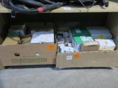 2 Trays of Assorted Electrical Components