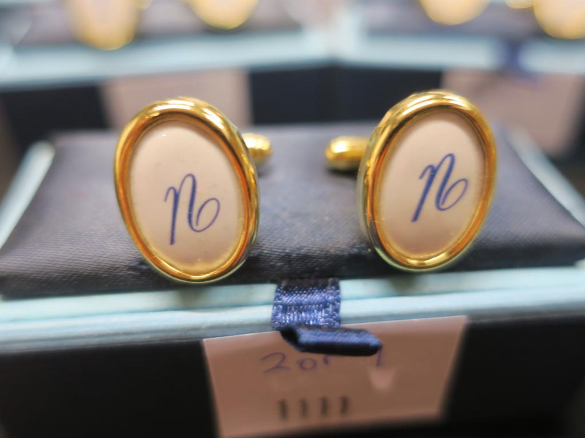 * 9 Pairs of Monogrammed Cuff Links - see photographs (RRP c £200) - Image 9 of 10