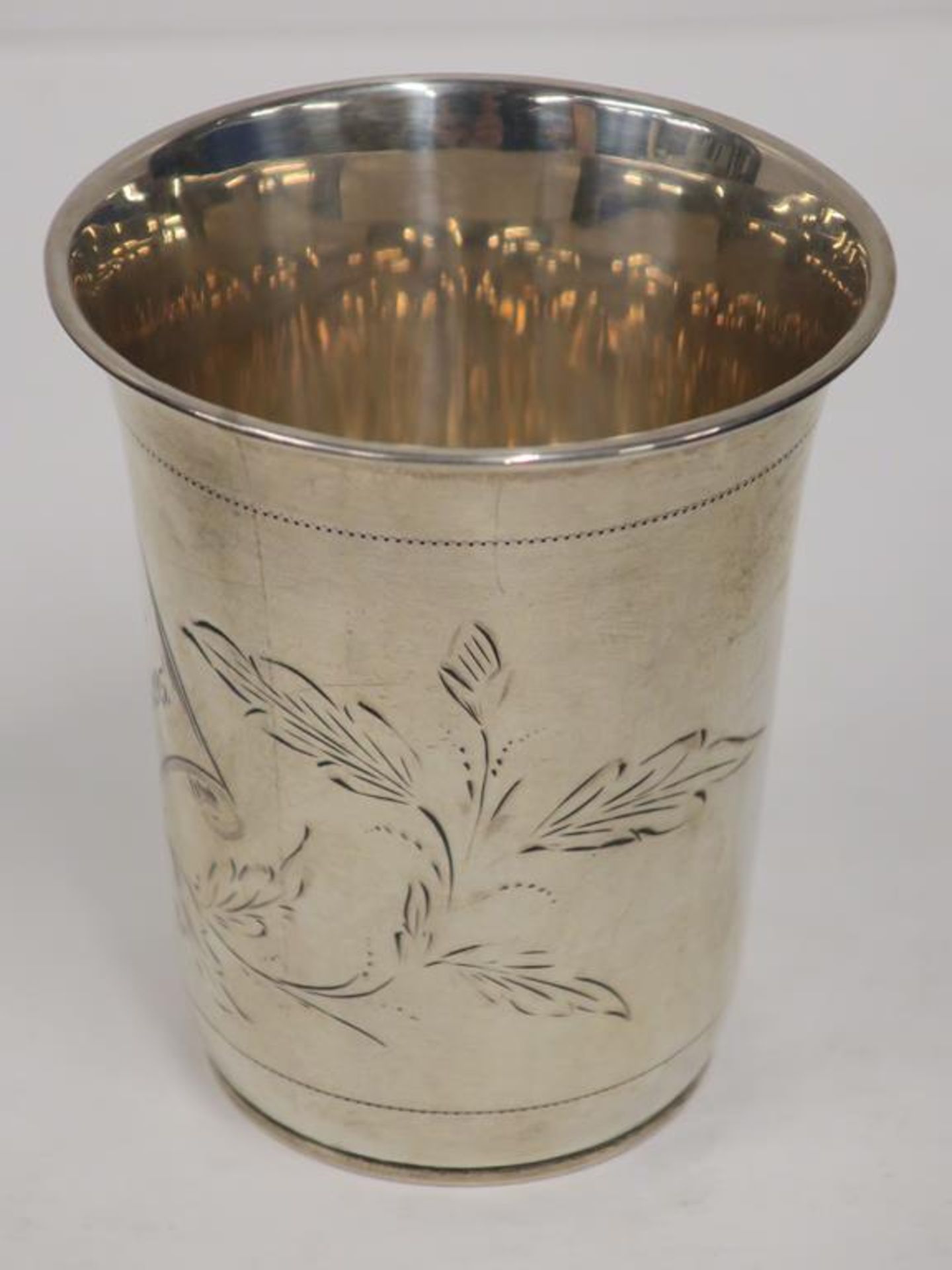 A 19th Century Portuguese Silver Beaker (c 1895, approx 30g) (est £30-£60) - Image 4 of 4
