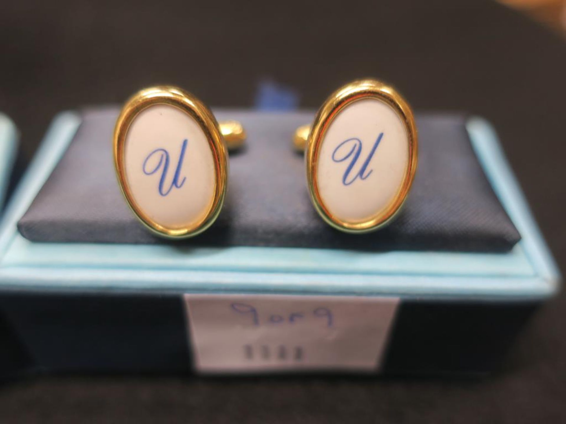 * 9 Pairs of Monogrammed Cuff Links - see photographs (RRP c £200) - Image 5 of 10