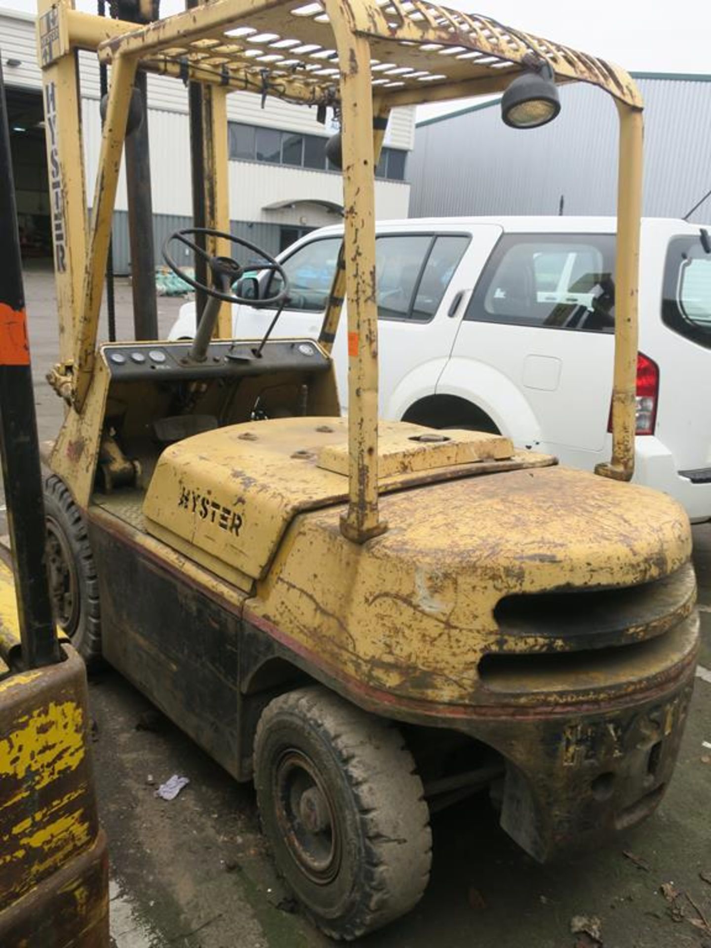 * Hyster 5.0 Diesel Forklift with duplex mast. Please note Buyer to Remove. - Image 5 of 6