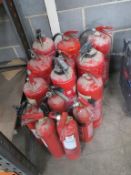 14 x Fire Extinguishers (some empty)