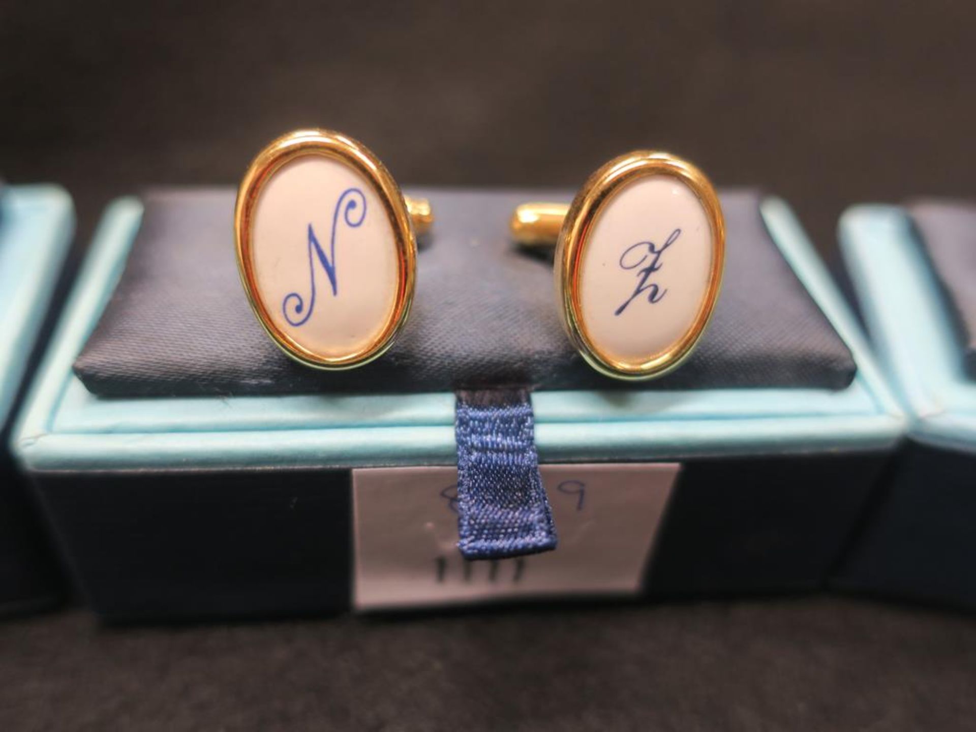 * 9 Pairs of Monogrammed Cuff Links - see photographs (RRP c £200) - Image 4 of 10