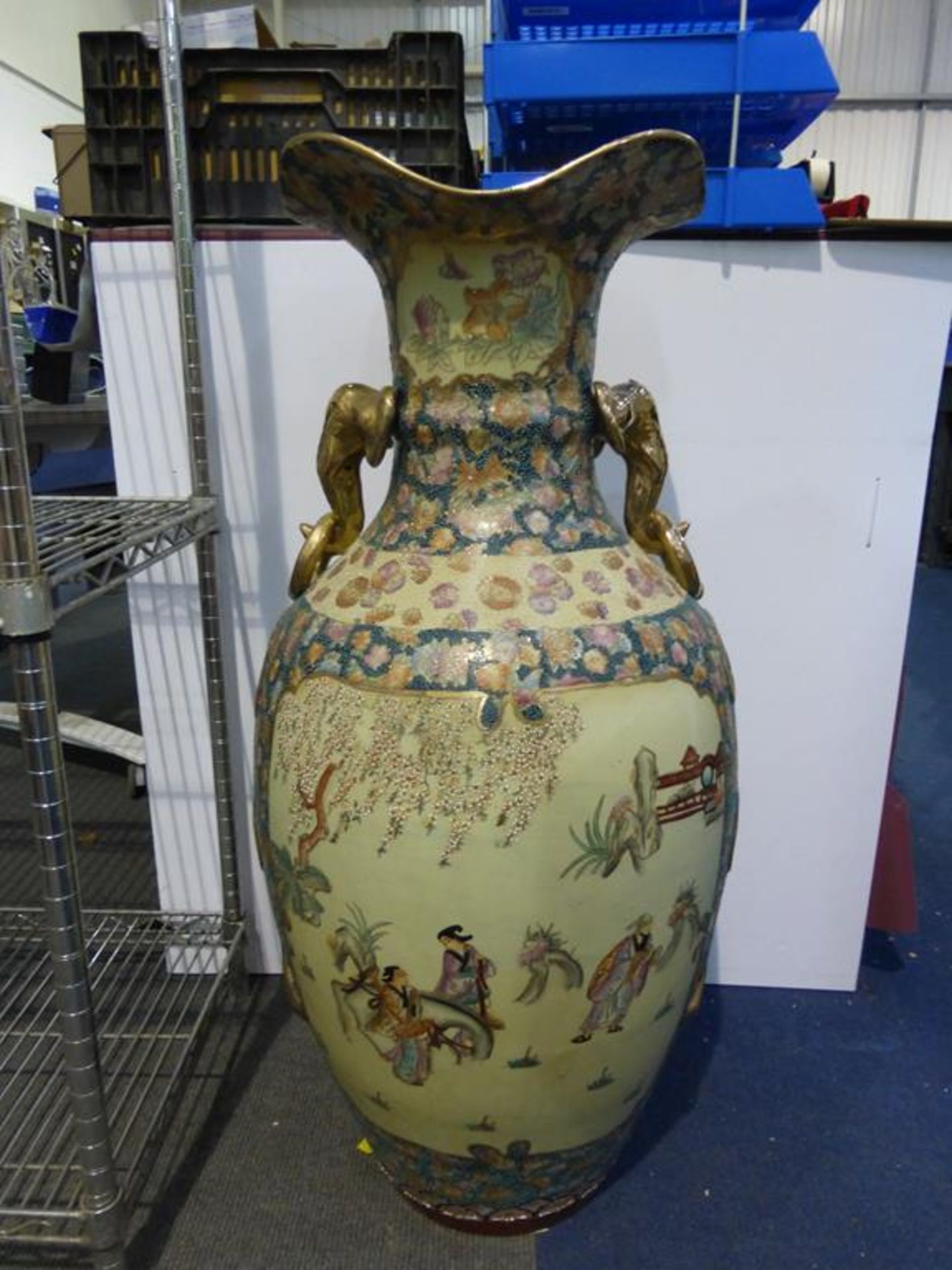 A large Oriental style Vase (95cm tall) (est. £50-£80)