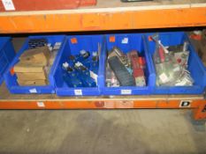 4 X Boxes of assorted Hydraulic Valves, Locks, Numatic Cylinders etc