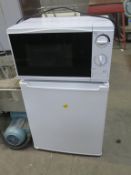 Tesco Microwave Oven Model MM08 and an Argos Tabletop Fridge