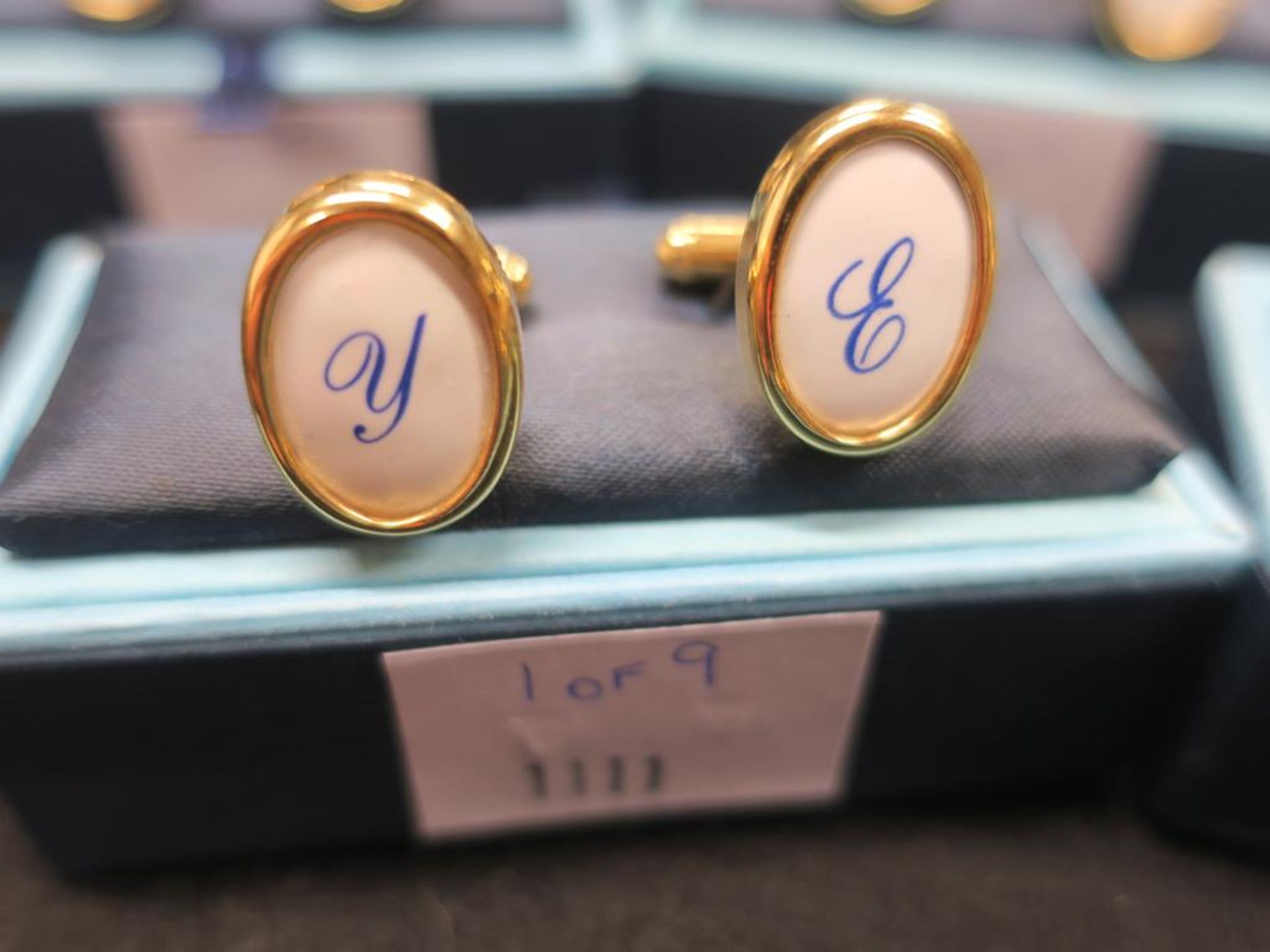 * 9 Pairs of Monogrammed Cuff Links - see photographs (RRP c £200) - Image 6 of 10