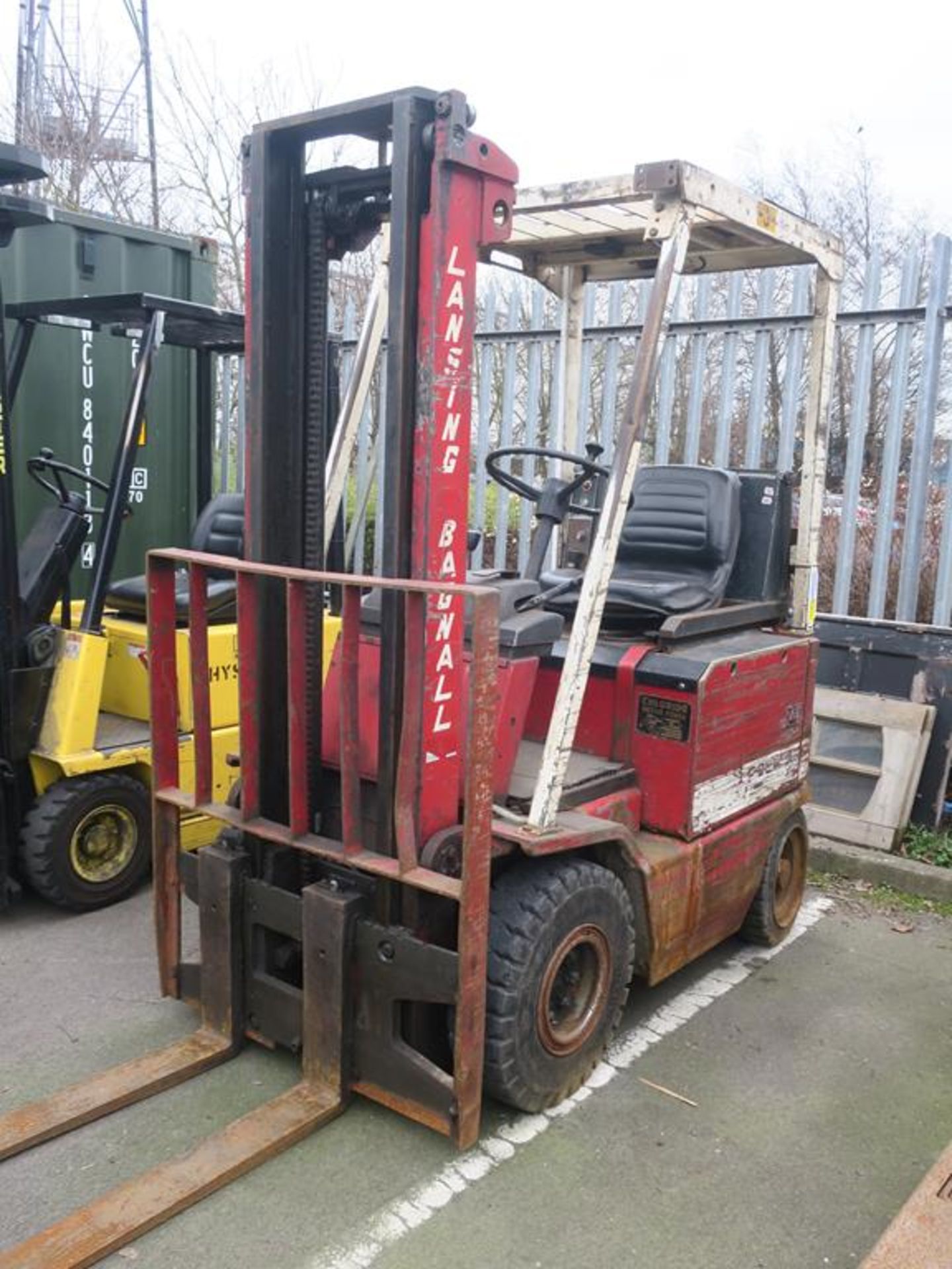 * Lansing Bagnall Electric Forklift with duplex mast, Spiegel automatic charger. Please note Buyer - Image 7 of 9