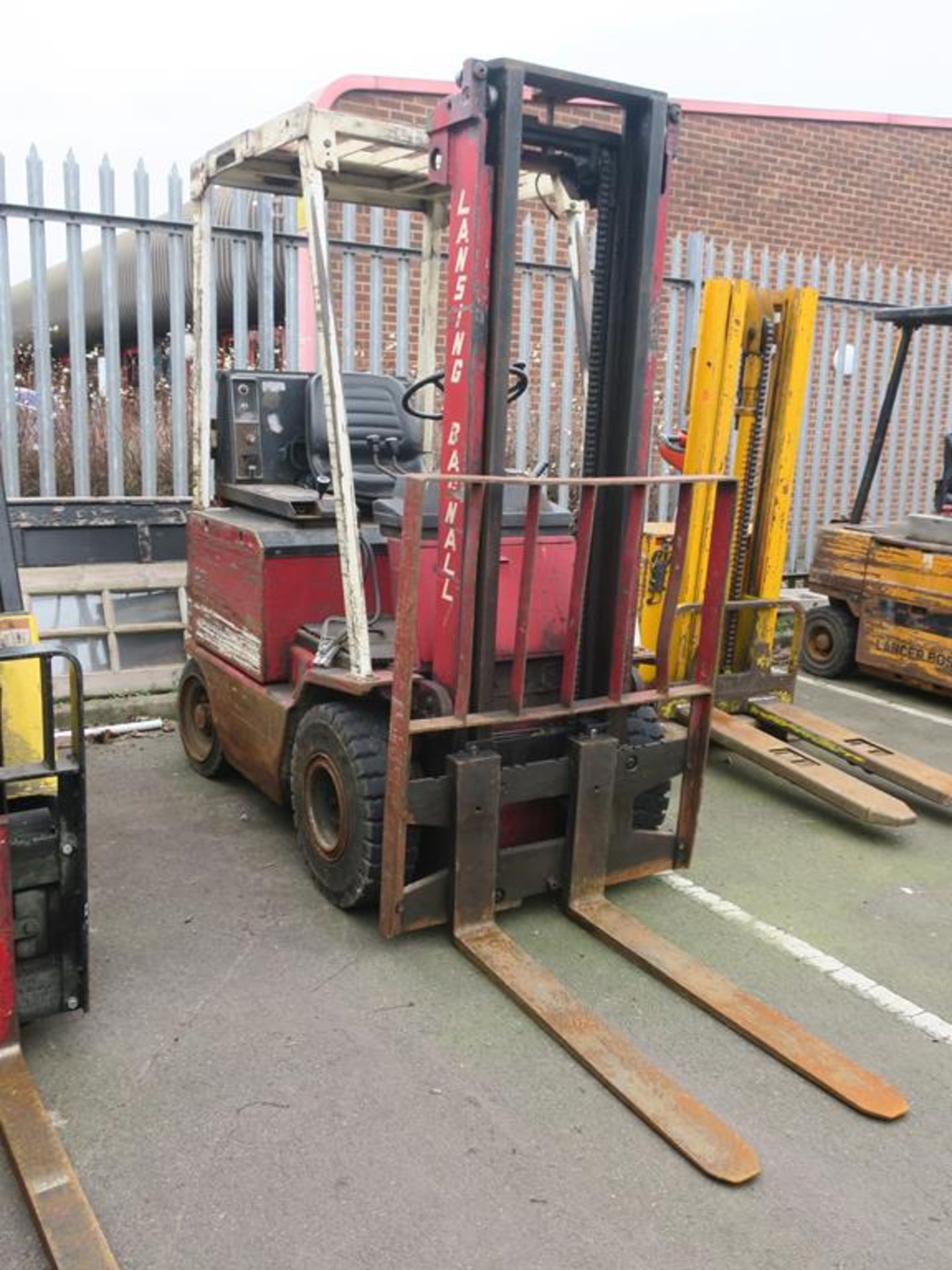 * Lansing Bagnall Electric Forklift with duplex mast, Spiegel automatic charger. Please note Buyer - Image 2 of 9