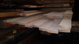 * 32mm x 100mm (25mm x 95mm) planed square edged. 26 pieces at 4200mm to 5400mm. MX0650 Please
