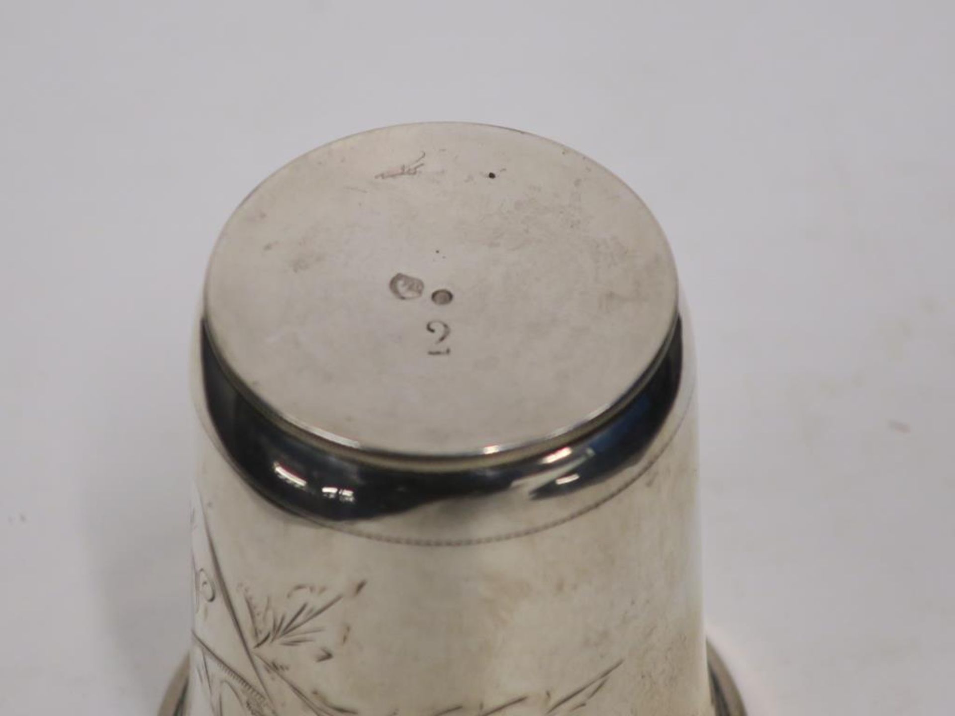 A 19th Century Portuguese Silver Beaker (c 1895, approx 30g) (est £30-£60) - Image 2 of 4