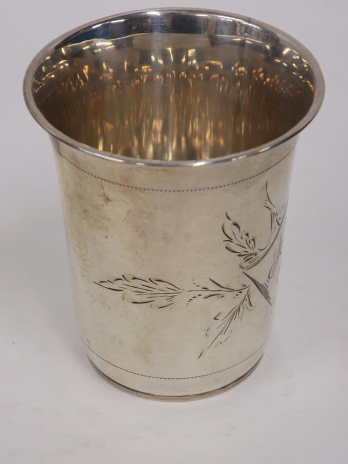 A 19th Century Portuguese Silver Beaker (c 1895, approx 30g) (est £30-£60) - Image 3 of 4