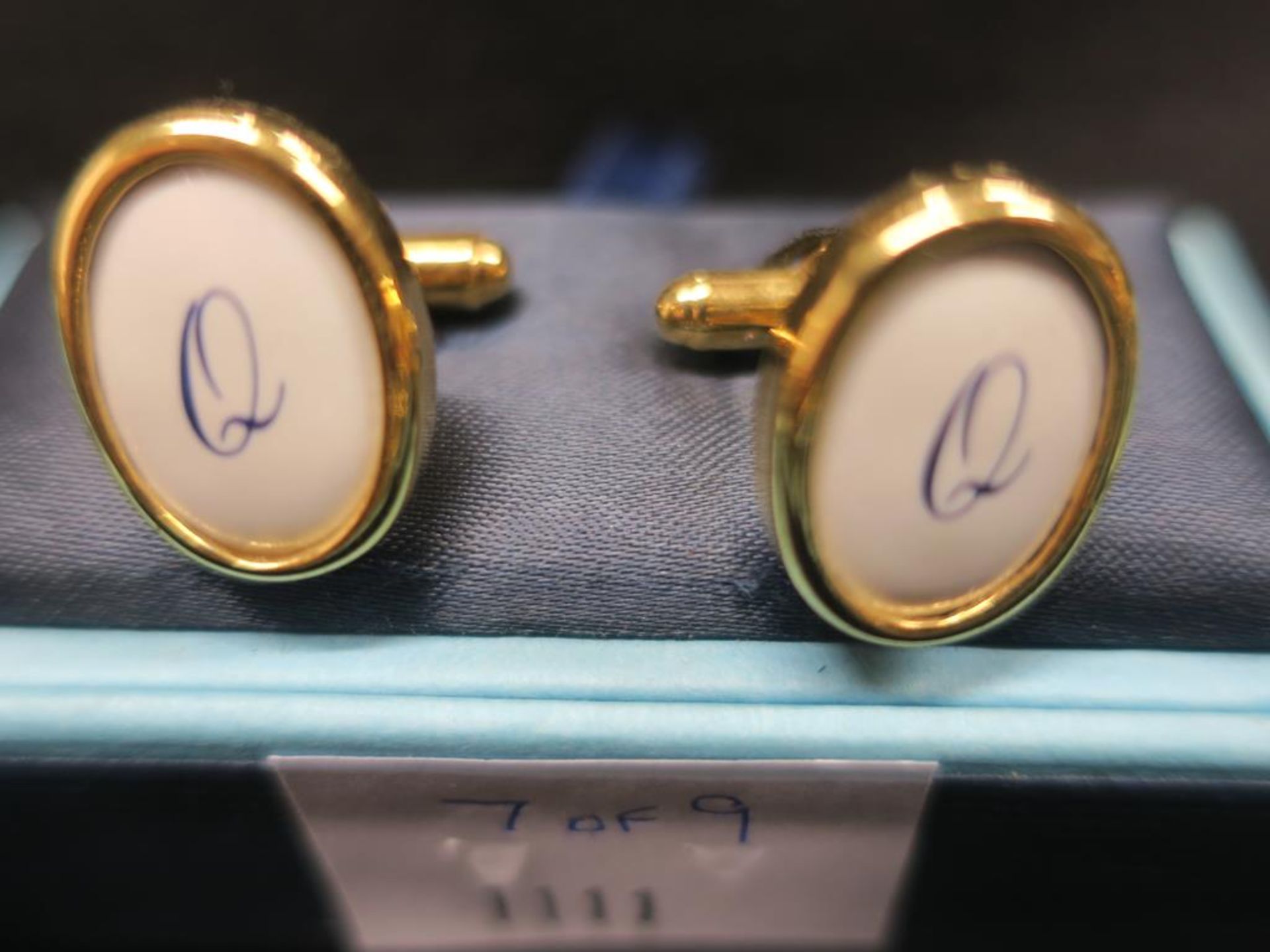 * 9 Pairs of Monogrammed Cuff Links - see photographs (RRP c £200) - Image 3 of 10