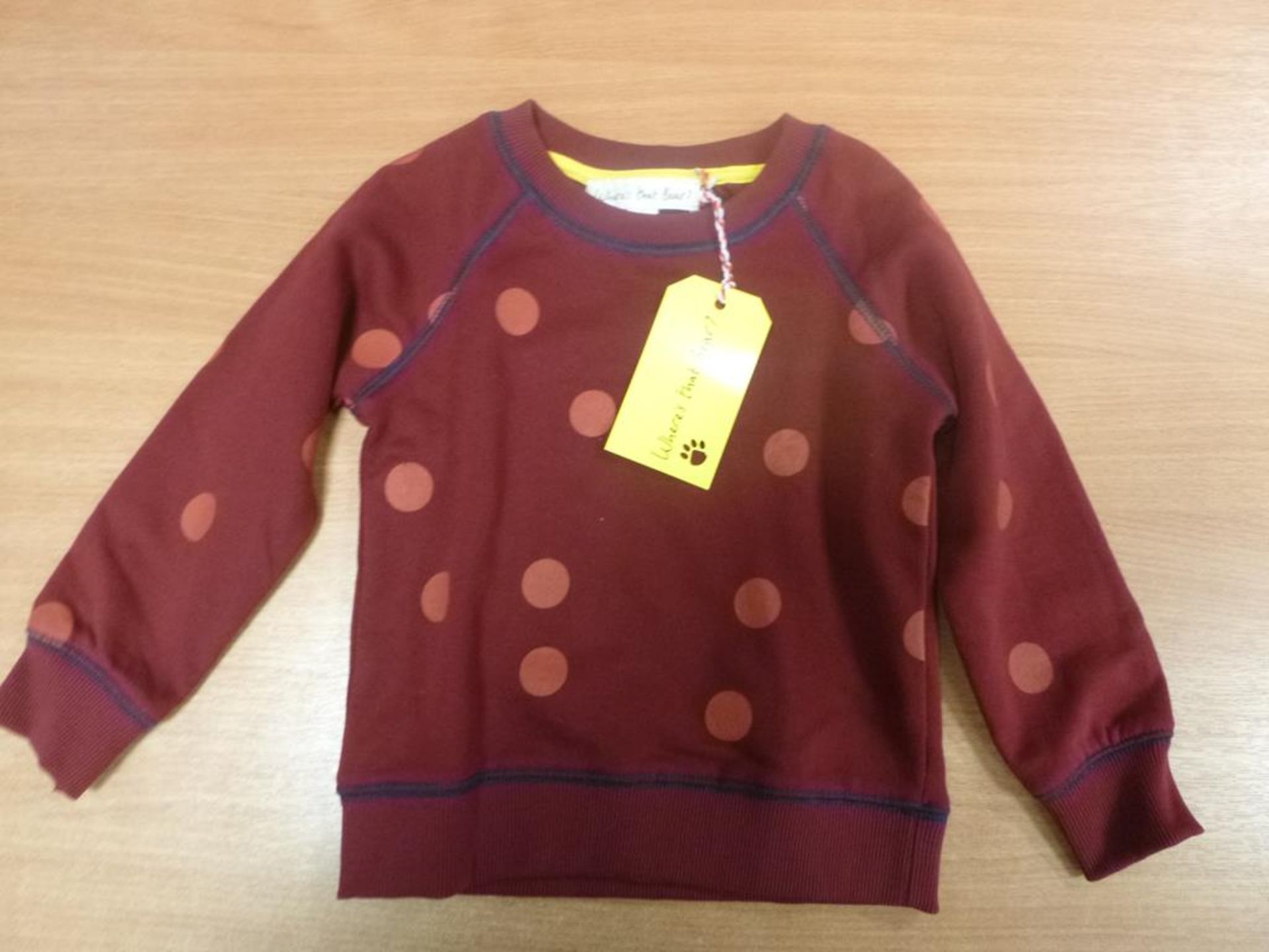 A quantity of Joggers in Dark Berry by 'Where's that Bear' and 6 x Matching Sweaters, sizes 1-2yrs - - Image 2 of 3