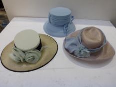 * A selection of Ladies Formal Hats to include Cappelli Condici and Gina (3) (RRP £473)