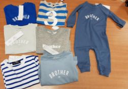 Qty of Children's T-shirts and Sweatshirts by Bob & Blossom, sizes 6-12mths - 6yrs, mainly blue &
