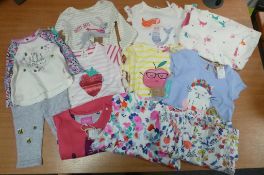 Mixed qty of Children's Clothes inc 1 x Babygro, T-shirts age 1yr, 2-part sets sizes 9-12mths - 18-