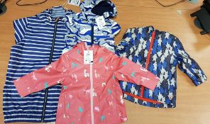 Qty of Children's Raincoats, sizes 1yr - 9-10yrs plus one All In One, age 1yr, over 10 garments,