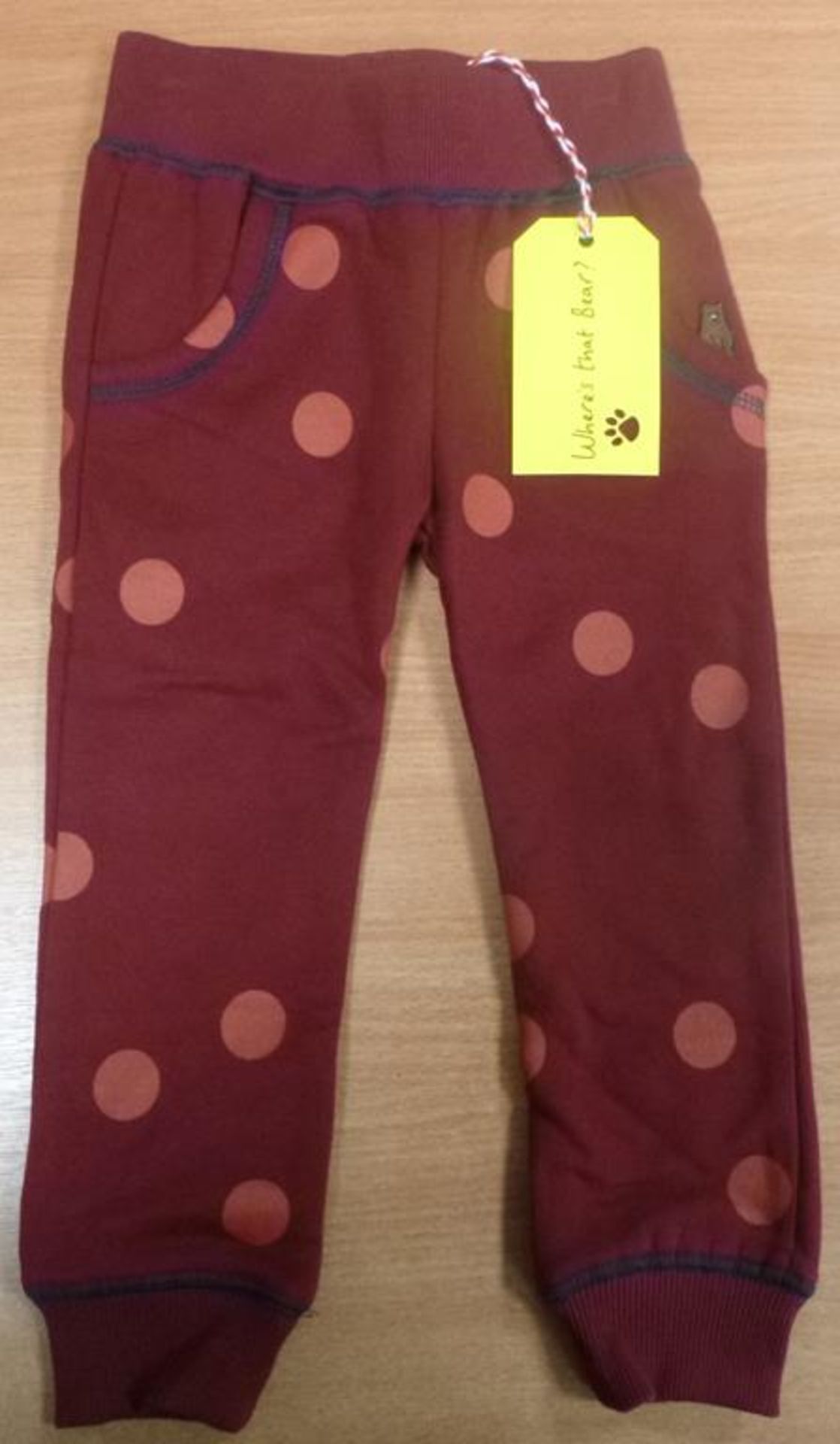 A quantity of Joggers in Dark Berry by 'Where's that Bear' and 6 x Matching Sweaters, sizes 1-2yrs - - Image 3 of 3