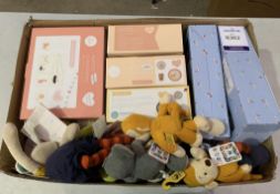 * A box containing various 'Club Club' and 'Moulin Moty' Cuddly Toys together with various 'Love